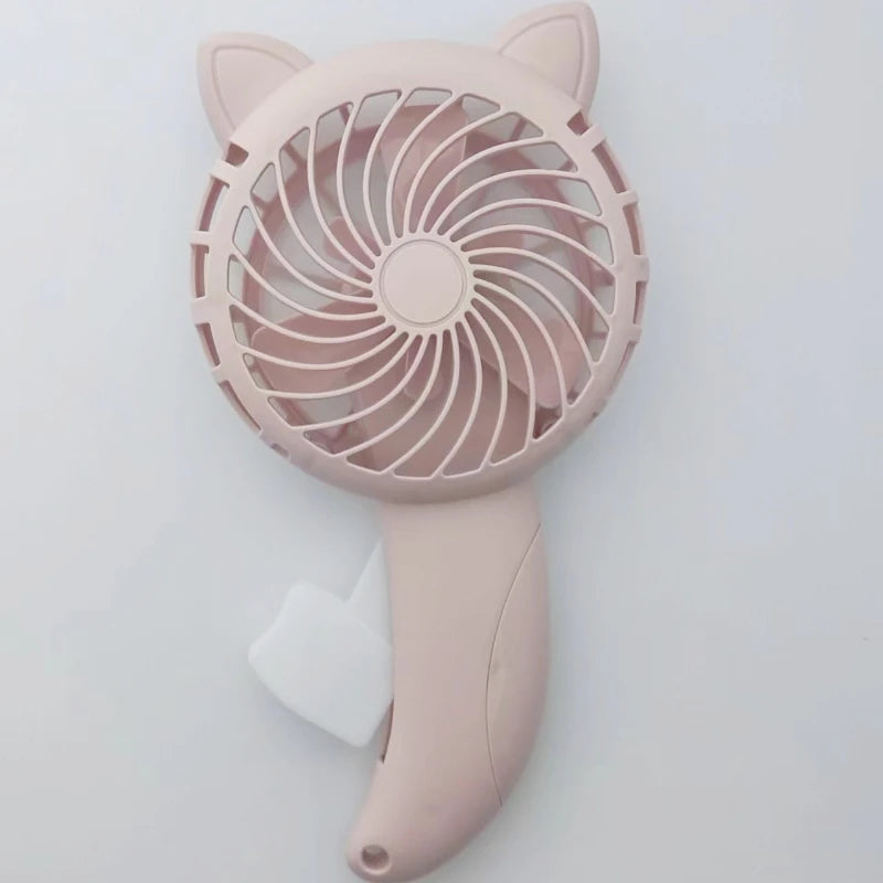 Portable Handheld Fan Handheld Pressure Fan Mini Portable Fan No Battery Household Cute Fan Cooling Cartoon Handheld Fan