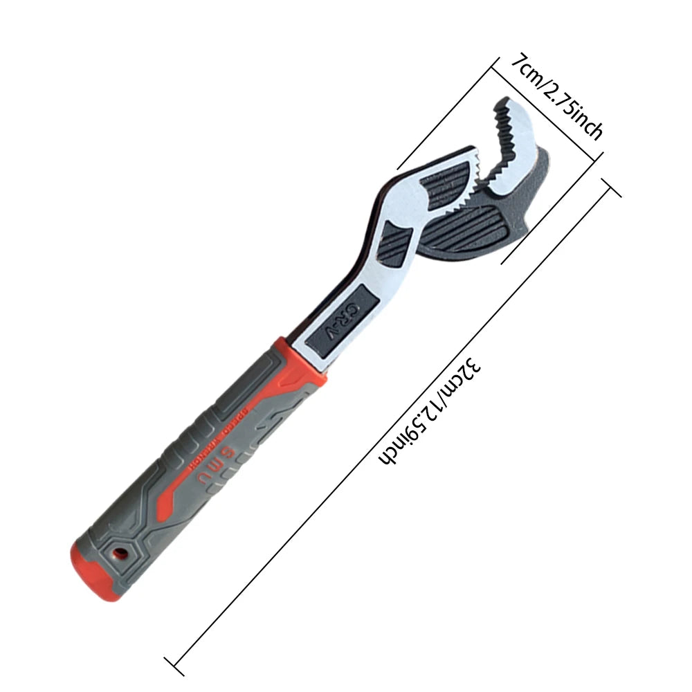 Multifunctional self-locking wrench adjustable wrench quick wrench adjustable pipe wrench plumber multifunctional hand tool