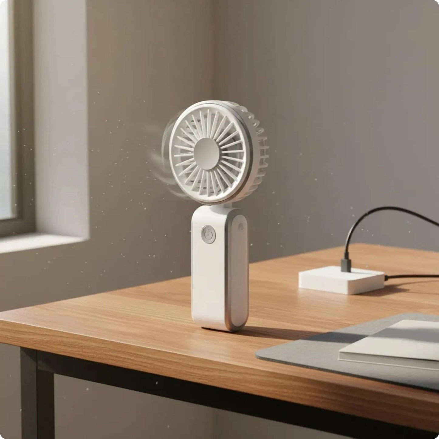 Portable Handheld Fan Lightweight USB Rechargeable Fan for Travel, Outdoor