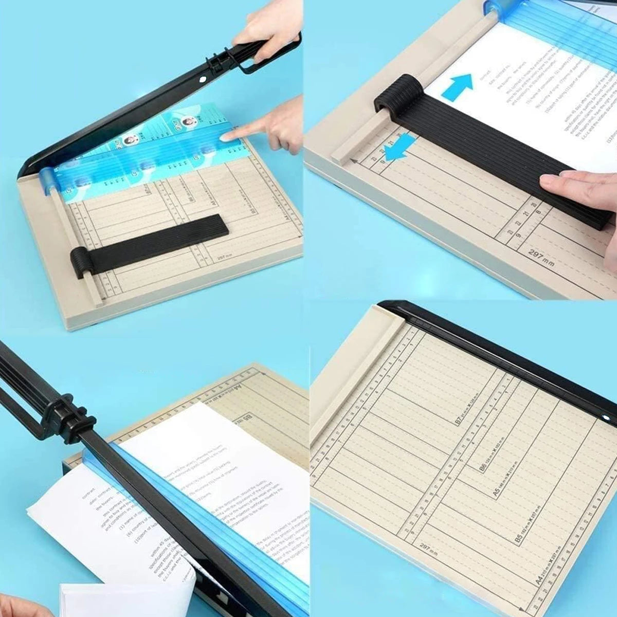 1pc Paper Cutter, Paper Cutter, Paper Photo Cutting Tool with Handle, Great for Paper, Labels, Photos and Cardstock