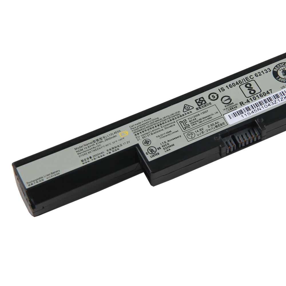 41Wh High-Quality Replacement Battery For Lenovo E41 B50-70 E40-70 N50-80 L12L4E55 L12M4E55 L13M4A01 L13L4A01 L13S4A01 2800mAh