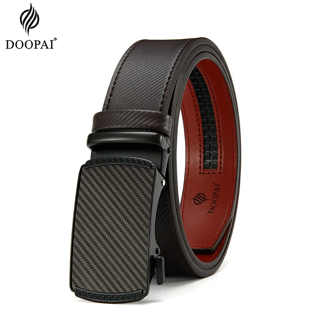 Men Belts Leather Waist Strap Male Automatic Buckle Waistband Mens High Quality Girdle Belts for Women Men Gifts 105 115 125cm