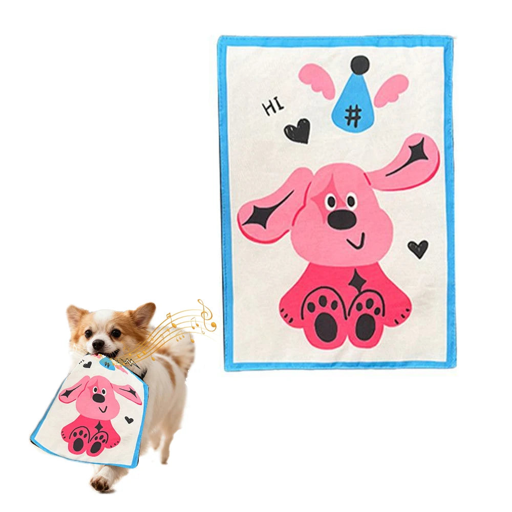 Pet Dog Chew Toys Crinkle Paper Squeaky Boredom Buster Dog Entertainment for Small Medium Breeds Like Teddy Corgi Fun Voice Toys