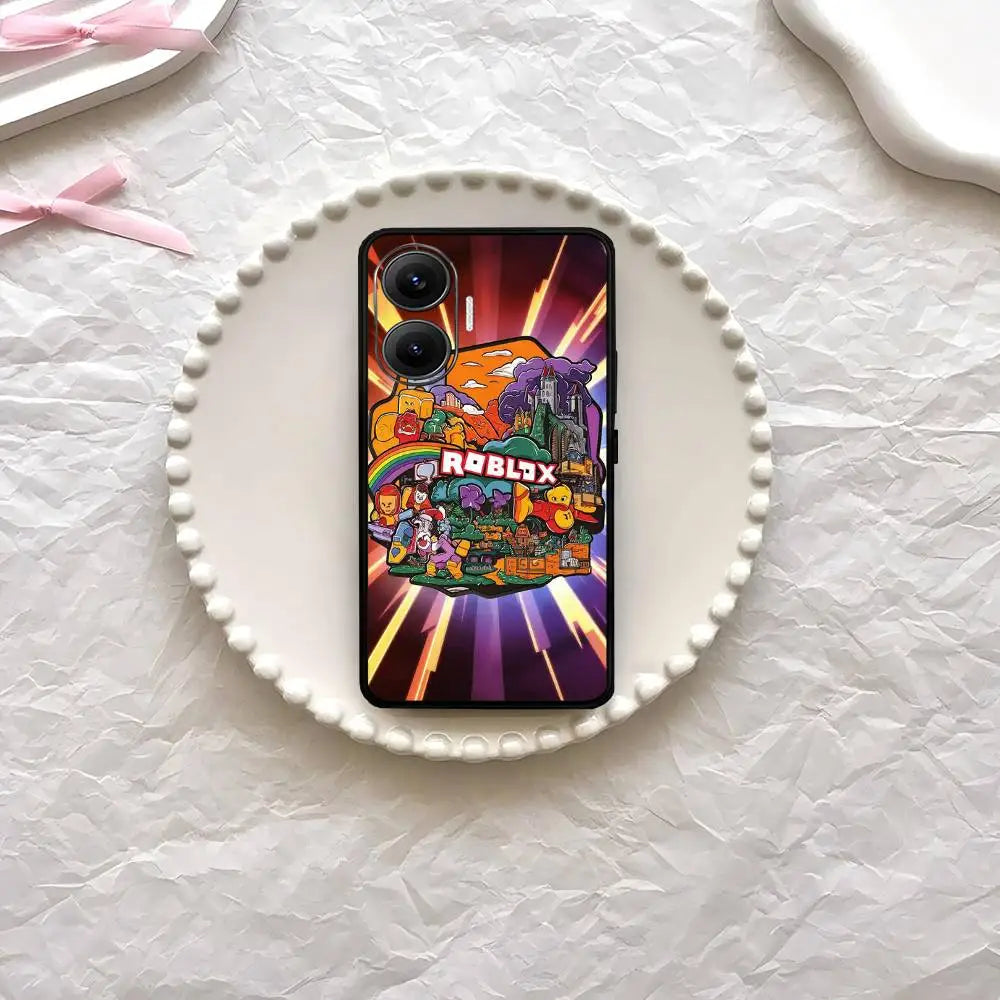 Game-R-rOBLOXE Phone Case For Xiaomi Mi 5X 8 9 10 11 12 Lite Pro 10T PocoX3pro PocoM3 Note 10 Pro Lite