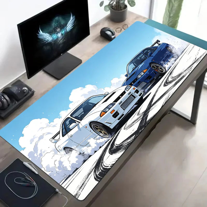 Large Mouse Pad for Car Design Sports Cars Desk Mat Non-Slip Rubber Washable PC Keyboard Computer PC Office Gaming Accessories