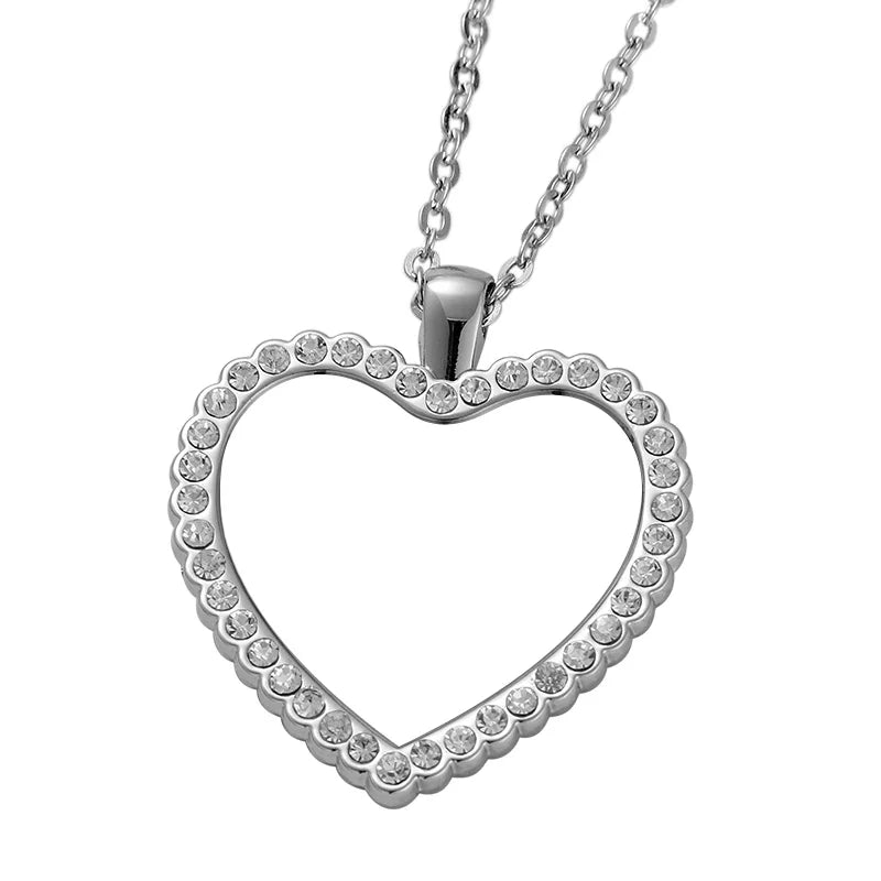 Custom Photo Necklace, Personalised Heart-Shaped Inlay Necklace, Custom Personalised Photo Necklace