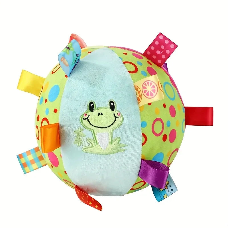 Interactive Ball Dog Toy for Aggressive Chewers Training Decompress Bite Resistant Plush Handle Dog Toys with Bells Pet Supplies