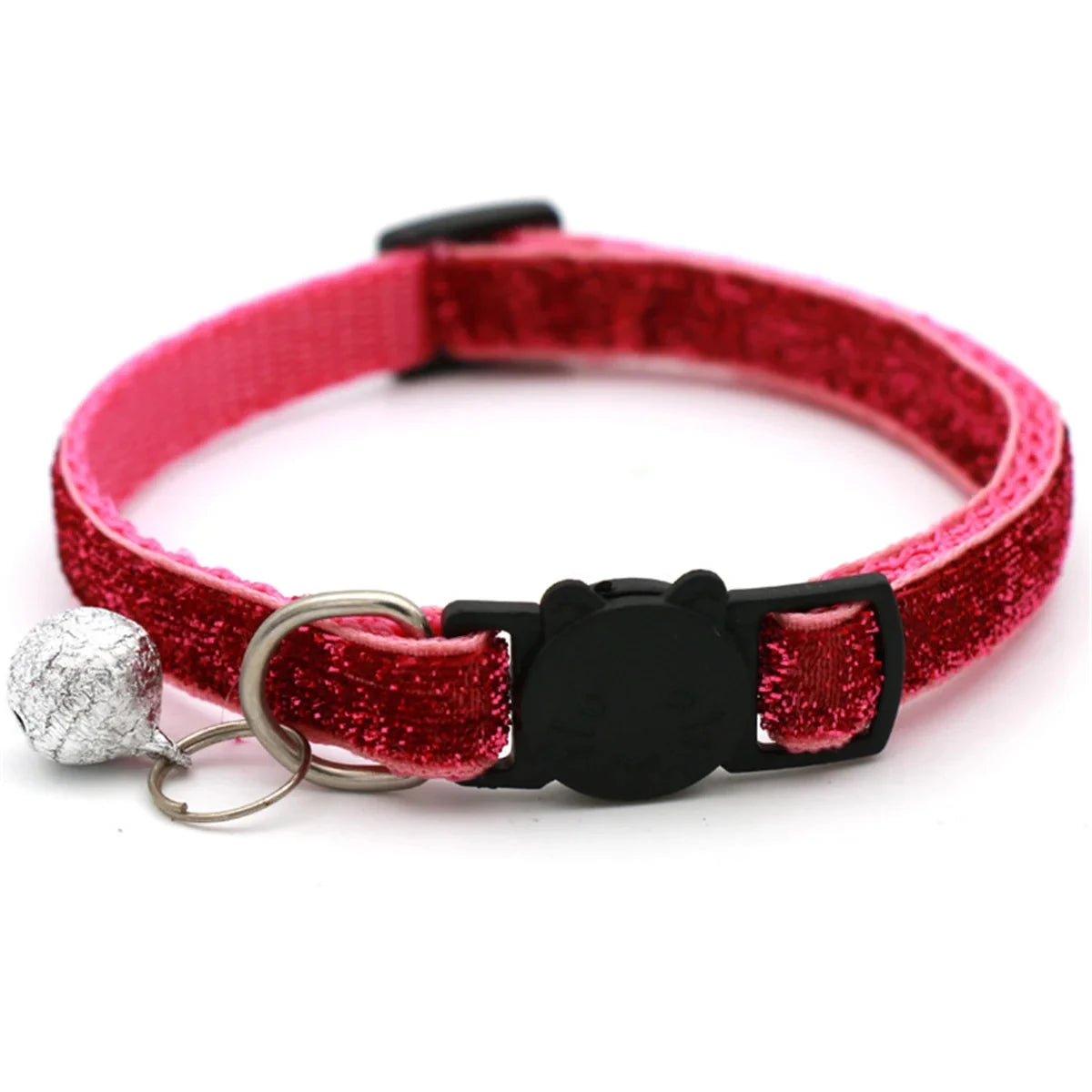 Cat Collar Adjustable with Bell Breakaway Adjustable Kitten Cat Sequin Collar Neck Strap Cat Pet Supplies Puppy Accessories