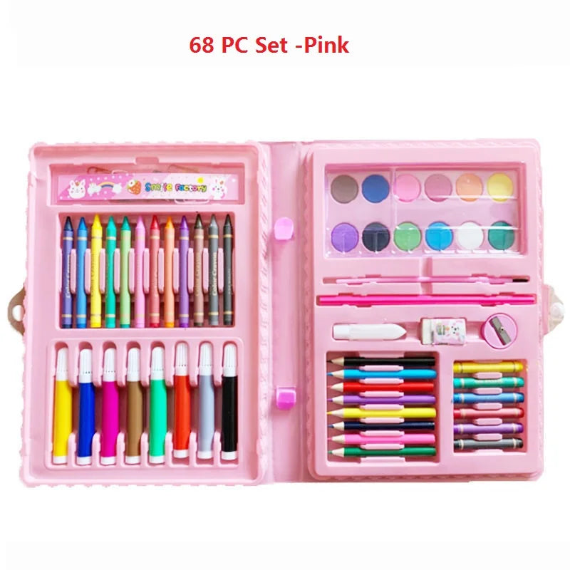 Children's Painting 색칠공부 Full Set Brushes Art Tools Gift Box Set Developing Children's Create Draw Interests Art Supplies