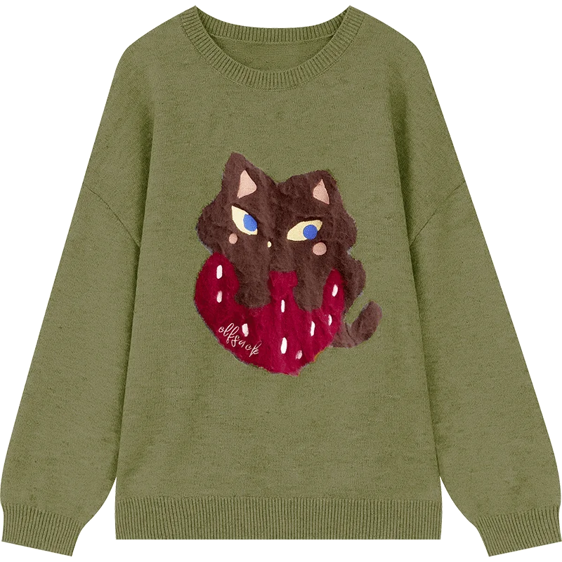 ELFSACK 2024 Autumn New Arrivals Colorful Christmas Y2K sweater Knitwear for women