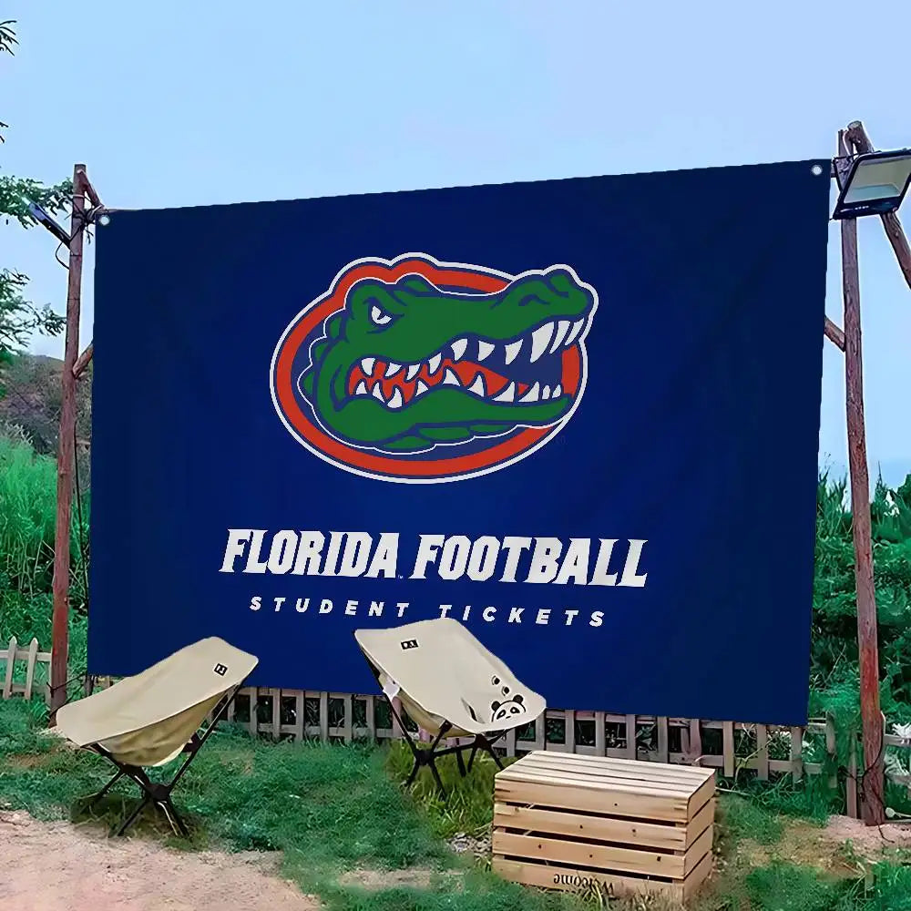 F-Florida G-Gators Football Cartoon Flag Art Science Fiction Room Home Decor Wall Hanging Home Decor Banner