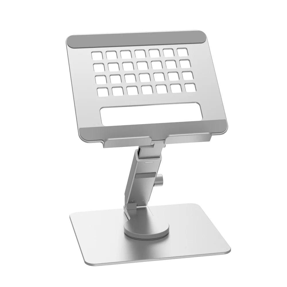 Aluminum Tablet Stand 360°Rotating Folding Adjustable Desk Holder Mount Riser for iPad Pro Air 4 Mini 12.9 4-14 Inch Xiaomi Tab