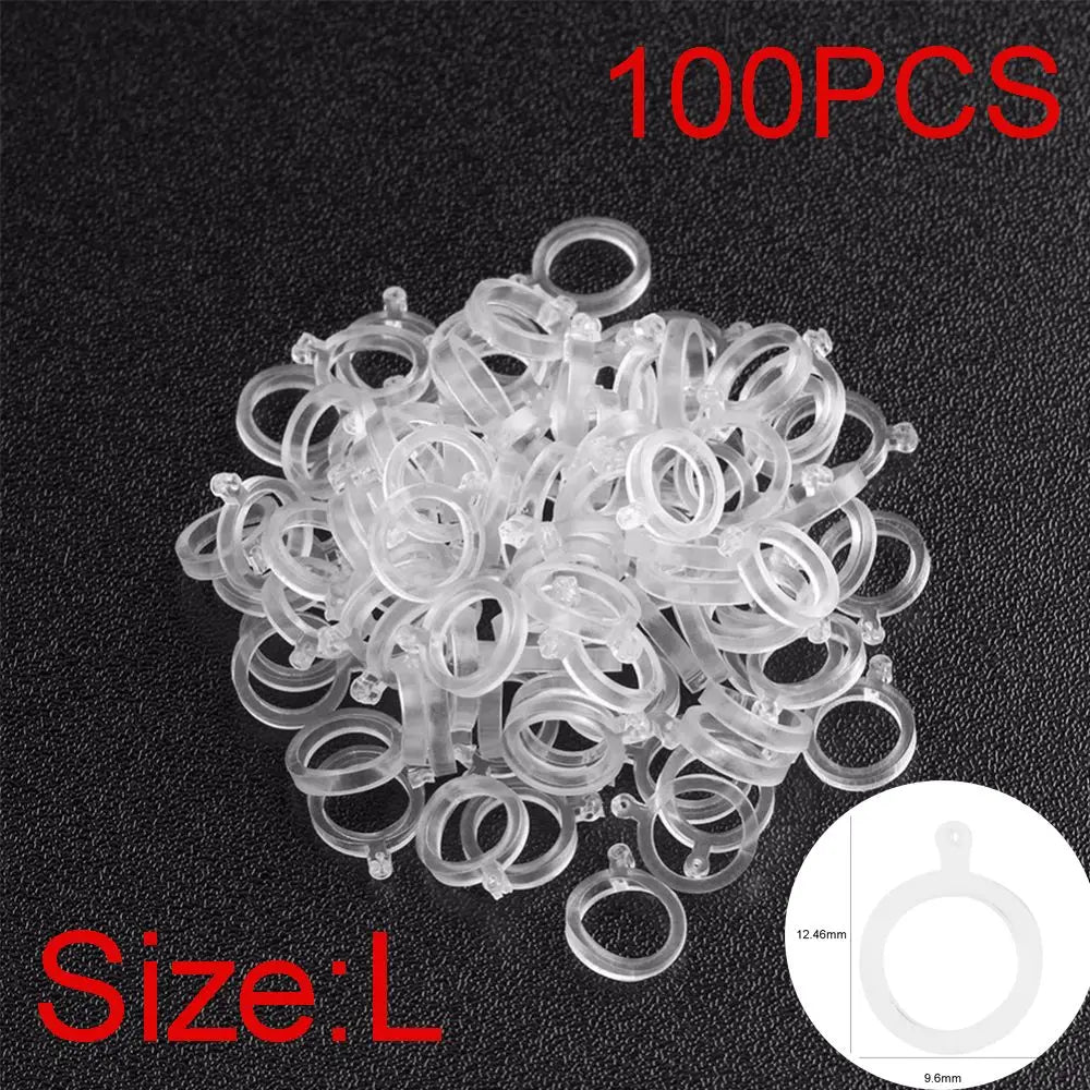 100Pcs White Pellet Lure Bait Bandage Elastic Transparent High Quality For Carp Coarse Fishing Tackle Band Gear Accessories