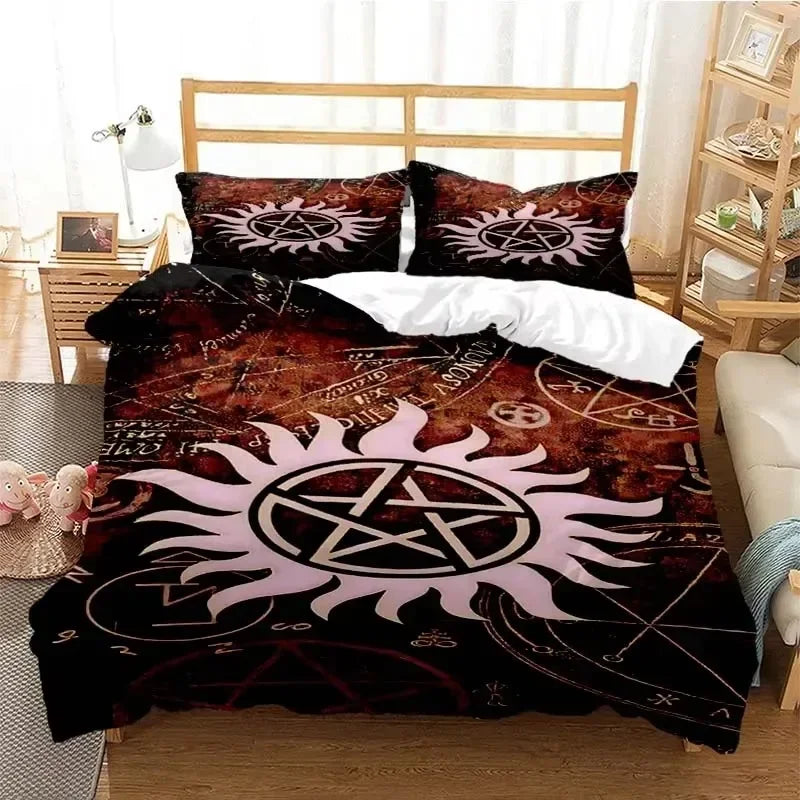 Supernatural 3D Printed Duvet Cover Set Twin Full Queen King Size Bedding Set Bed Linens Comforter Bedding Sets