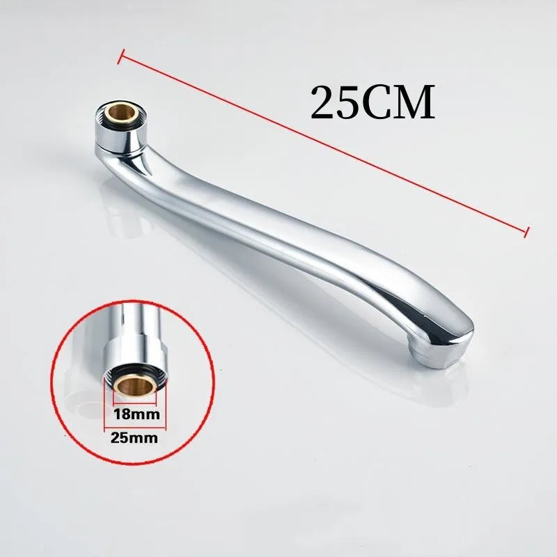 Stainless Steel Sink Faucet Pipe In-wall Water Outlet Elbow S-bend Extension Tube Bathroom Kitchen Faucet Leaking Repair Parts