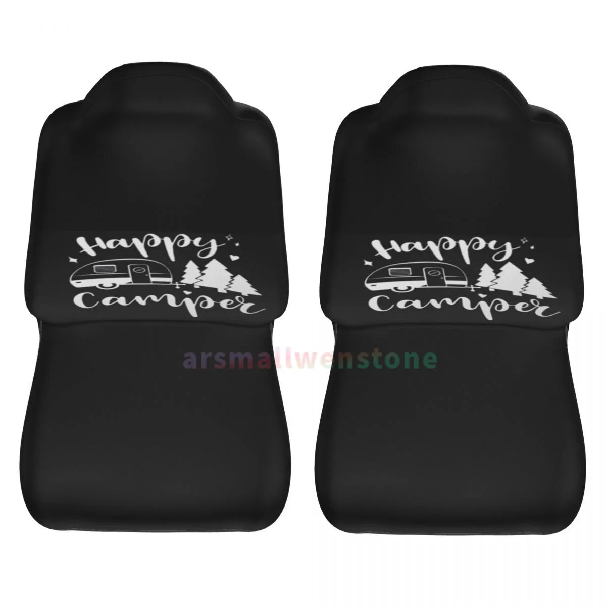 Camper Car Seat Cover 2PCS Front Car Seat Cover Seat Anti Fouling Protective Cover Cute Car Accessories