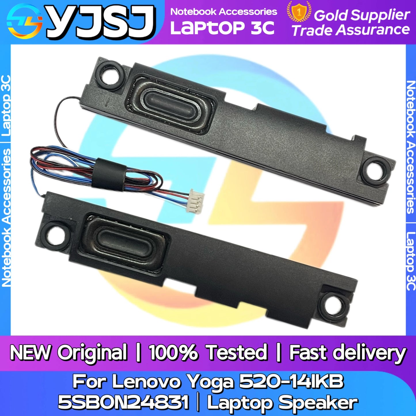 New Original Laptop Notebook Speaker For Lenovo Yoga 520-14IKB Flex 5-147 5SB0N24831 built-in left and right speaker horn audio