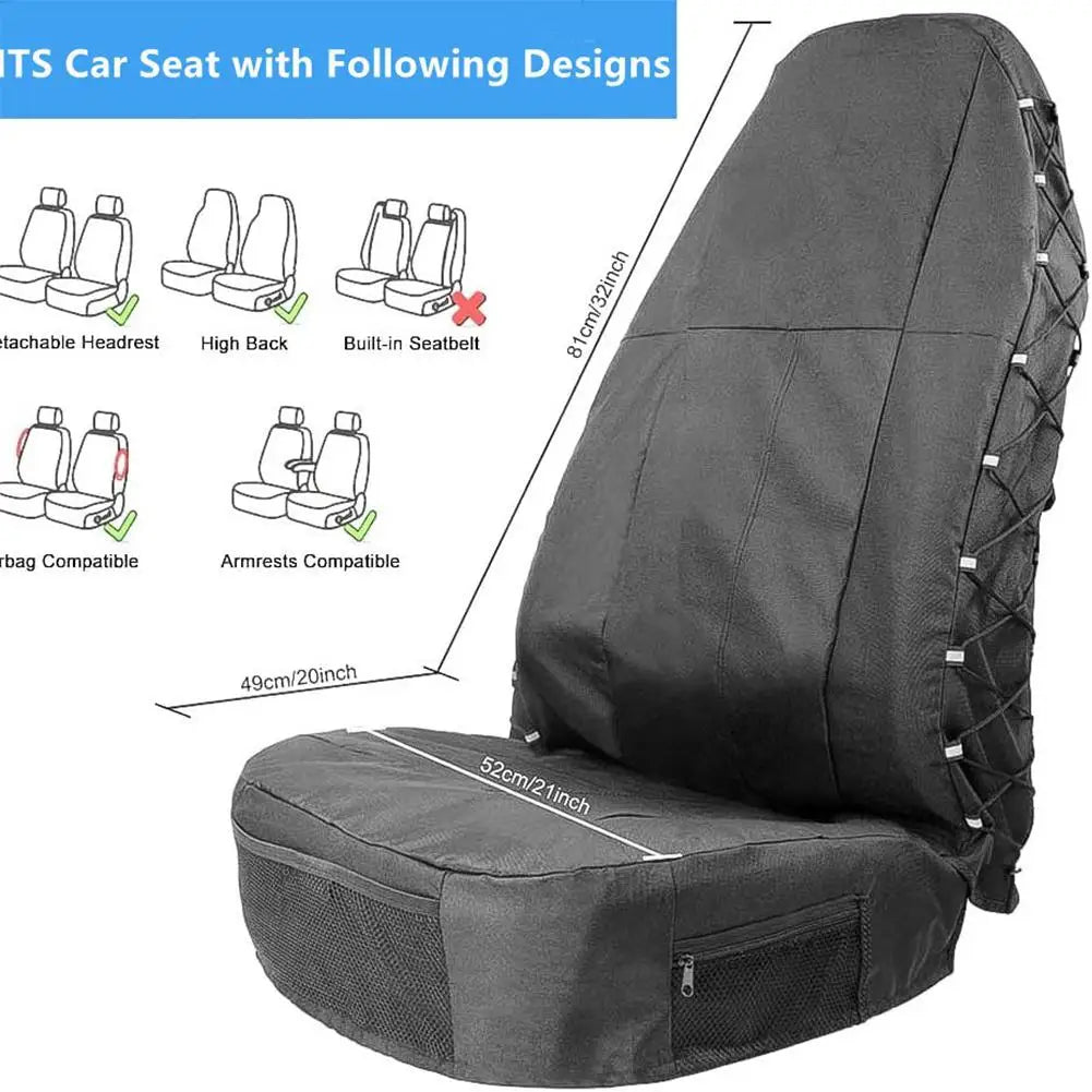 Car Seat Cover Universal Car Seat Storage Cover Oxford Cloth Dustproof Polyester Car Seat Cover Car Storage Seat Cover