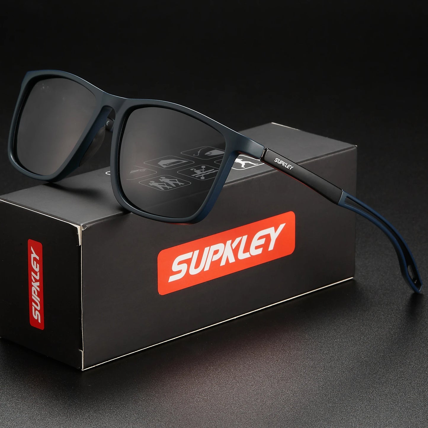 SUPKLEY Sports Sunglasses for Men Women Comfortable Light Weight Polarized Sun Glasses UV400 Eyewear Accessory Best Gift Choice