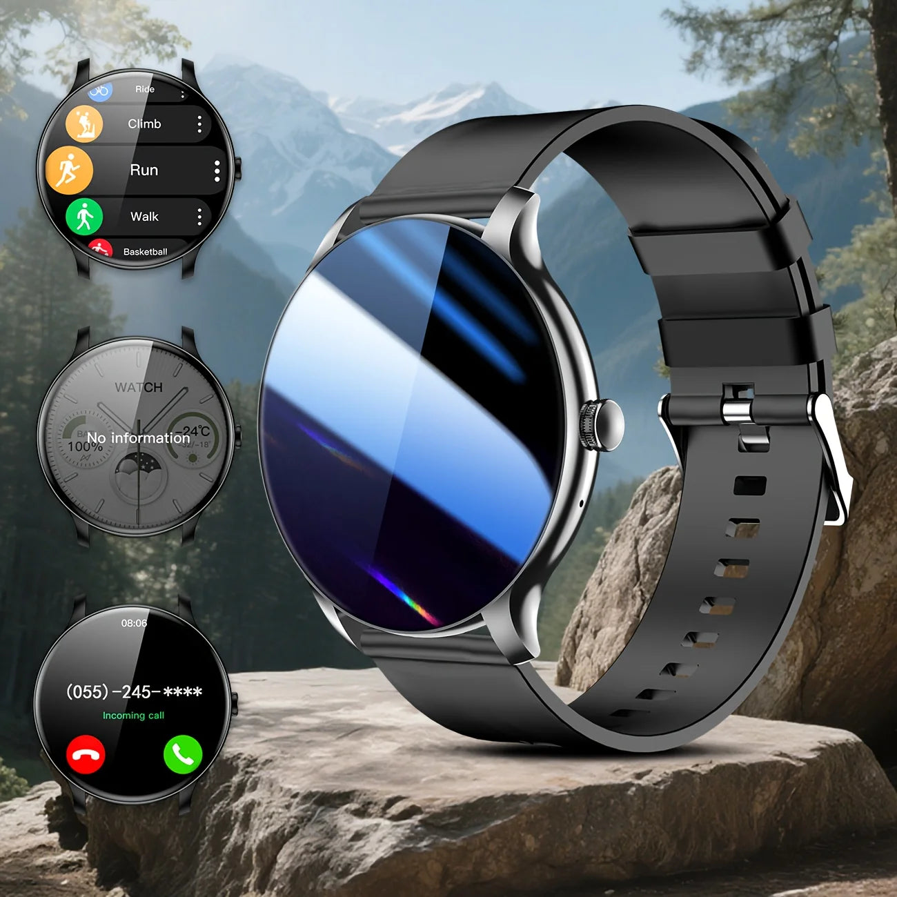 LAXASFIT 2026 New Fashionable Men's Smart Watch Wireless Call Digital Fitness Tracker Sports Smartwatch For Women's Android iOS
