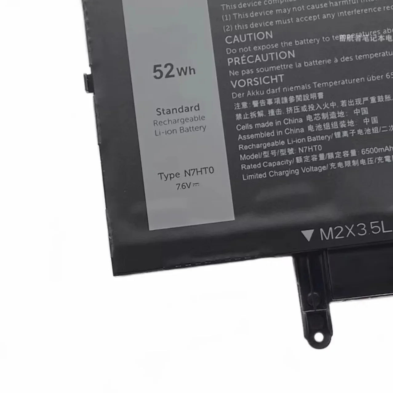 N7HT0 WPK5N 41GJW TVKGH N7HTO 089GNG Laptop Battery for Dell Latitude 15 9510 2-in-1 7.6V 52WH