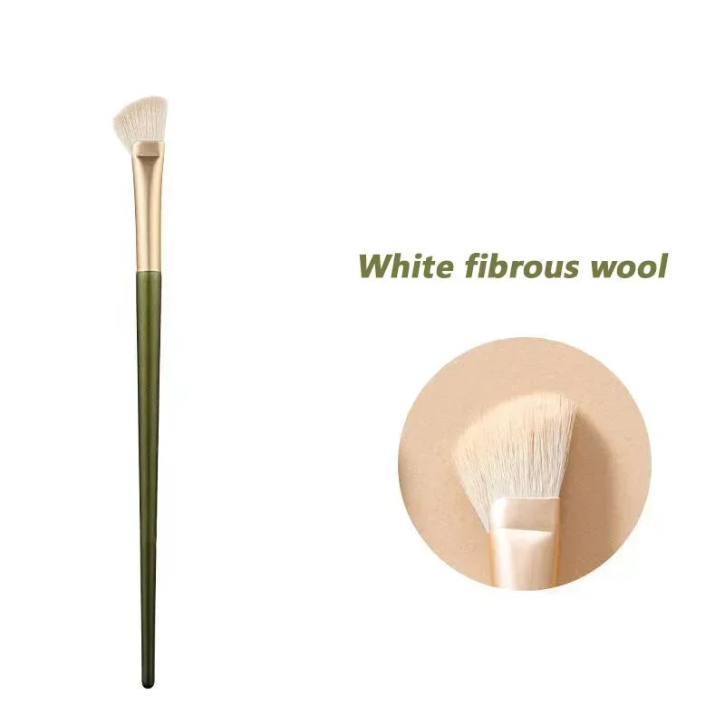 Highlight Powder Makeup Brushes Cosmetics Tools Beauty Angled Flat Head Nose Contouring Brush Multi-use Half Fan-shaped