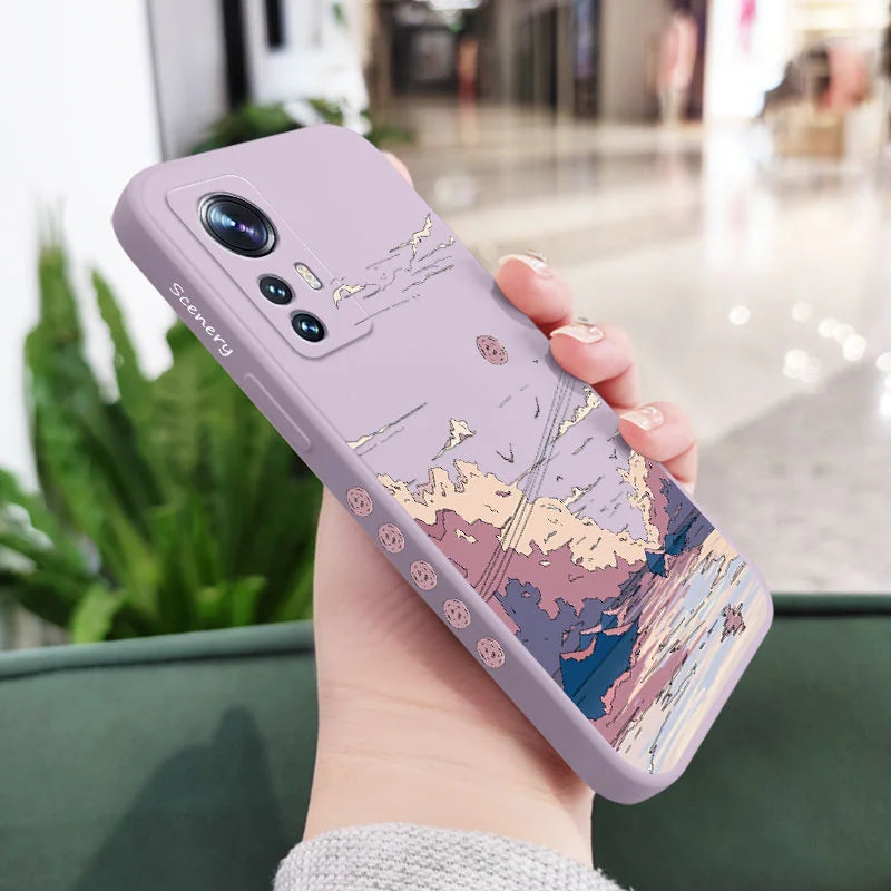 Anime Scenery Phone Case For Xiaomi Mi 14 13 13T 12S 12 11 Ultra 10 12T 11T 10T Pro Lite Poco F5 F4 X4 M4 F3 X3 Pro 4G 5G GT