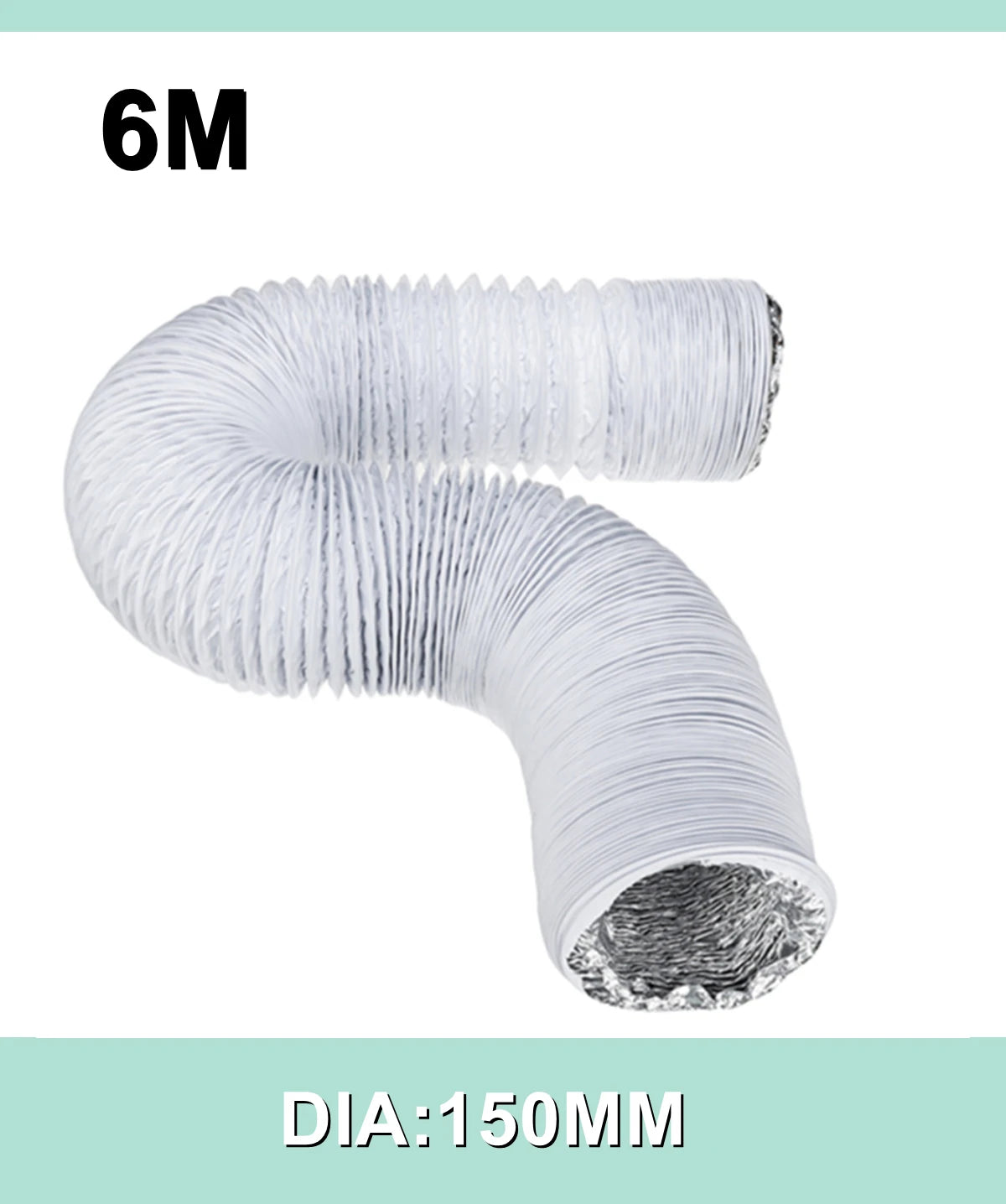 80mm/100mm/110mm/130mm/150mm Portable Air Conditioner Exhaust Vent Pipe Flexible Air Conditioner Exhaust Pipe Vent Hose Outlet