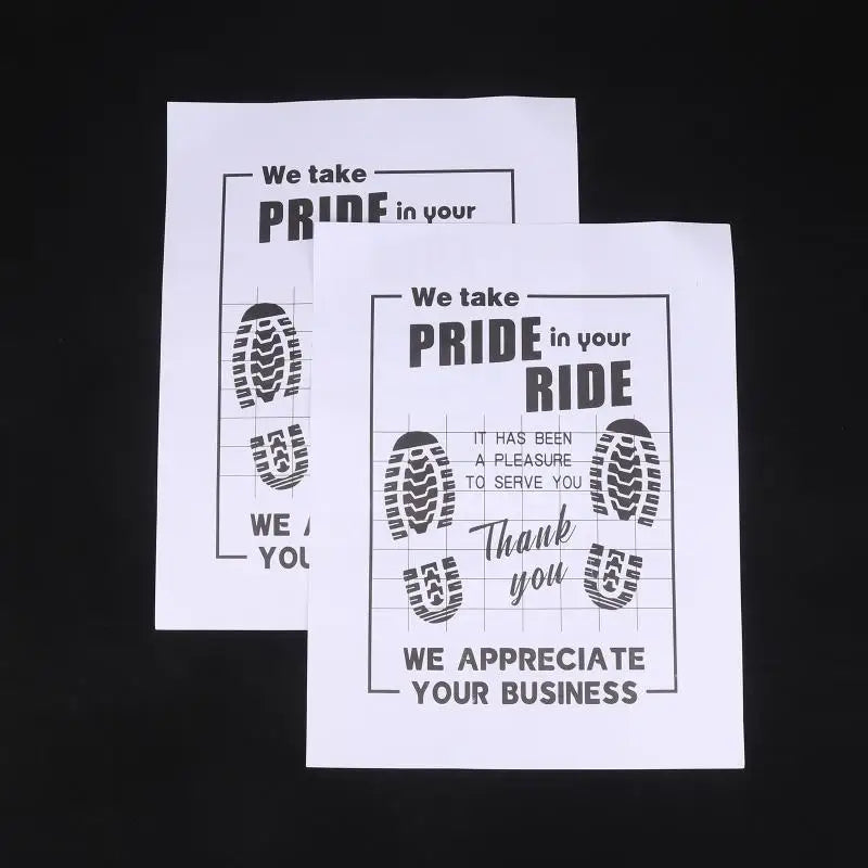 【MO】10Pcs High Quality Disposable Car Floor Mats Waterproof Anti Slip Paper Vehicle Protection Interior Car Accessories