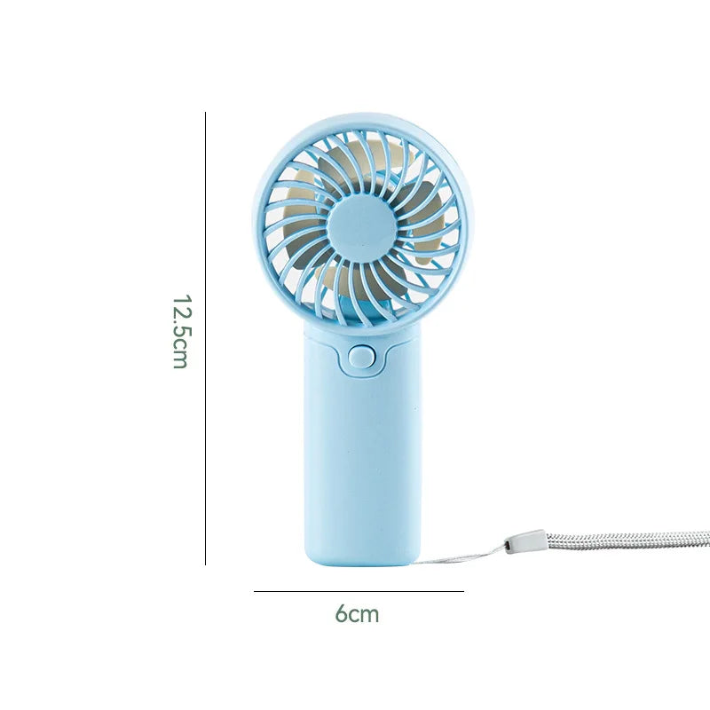 Portable Handheld Mini Fan for Summer Cooling Compact Desk Fan with Strong Airflow Simple Design Ideal for Outdoor travel Use