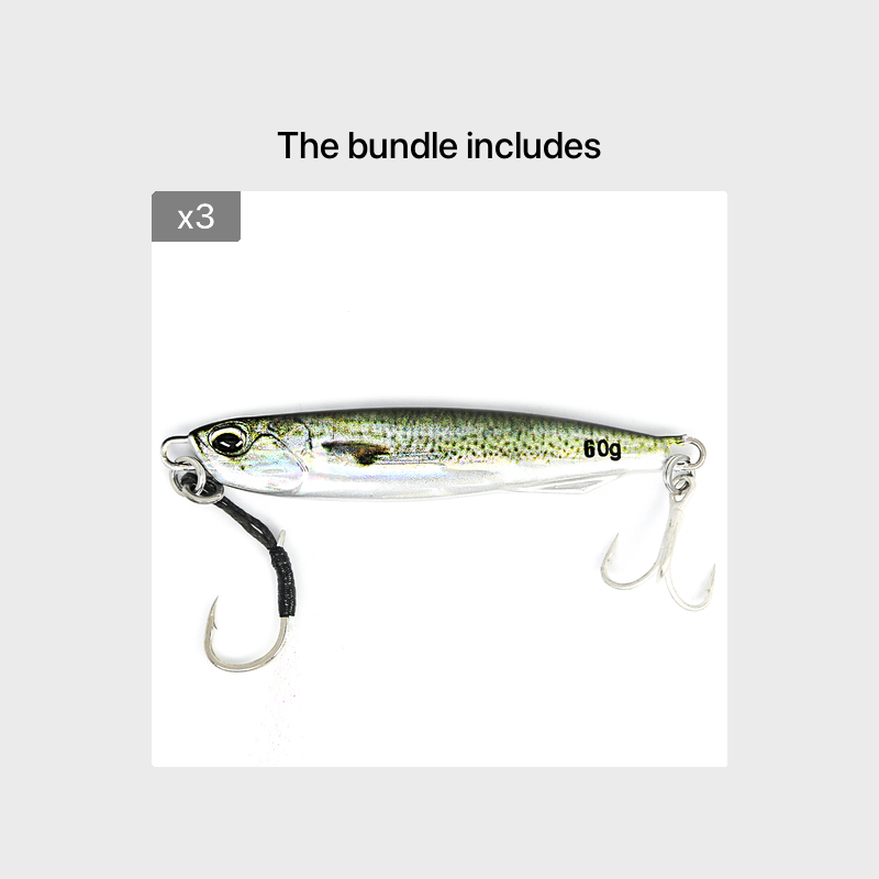 Ultimate Metal Cast Jig Spoon - Highly Realistic 3D Printed Saltwater Fishing Lure with Enhanced Durability, 30G/40G/60G Weight Options, and Artificial Bait Tackle for Increased Catch Rate