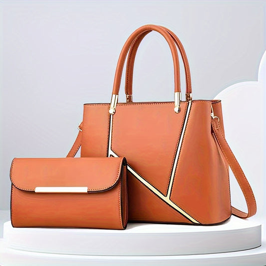 2pcs Set of Fashionable Crossbody Bags, New Women's Shoulder Bag with Small Wallet