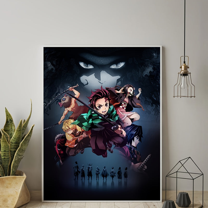 1pc Vibrant Japanese Anime Canvas Print Poster - High-Definition Artwork, Versatile Room Decor, Unique Gift for Anime Fans, Frameless Design, Beautiful Wall Art, Iconic Anime Characters - Perfect for Living Room, Bedroom, Off