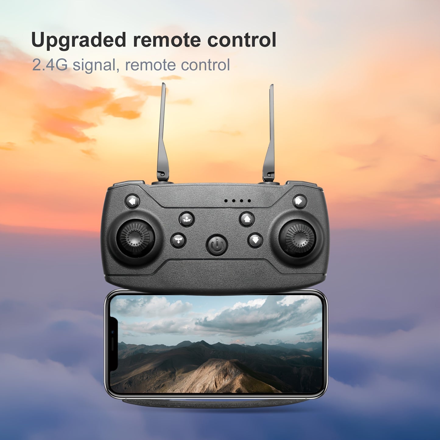 E99 Pro - High-Performance Drone for Beginners - WiFi FPV HD Dual Camera, Foldable RC Quadcopter with Altitude Hold, Remote Control, and Long Flight Time