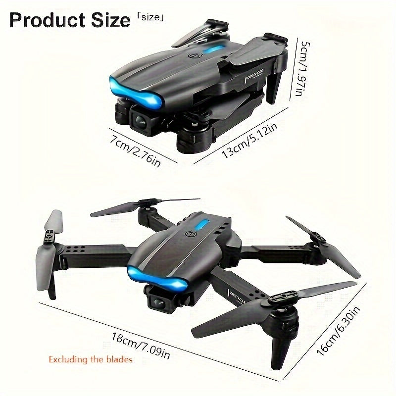 Dual Foldable E99 Drone with Camera, Altitude Hold, Remote Control Quadcopter for Beginners with Easy Operation