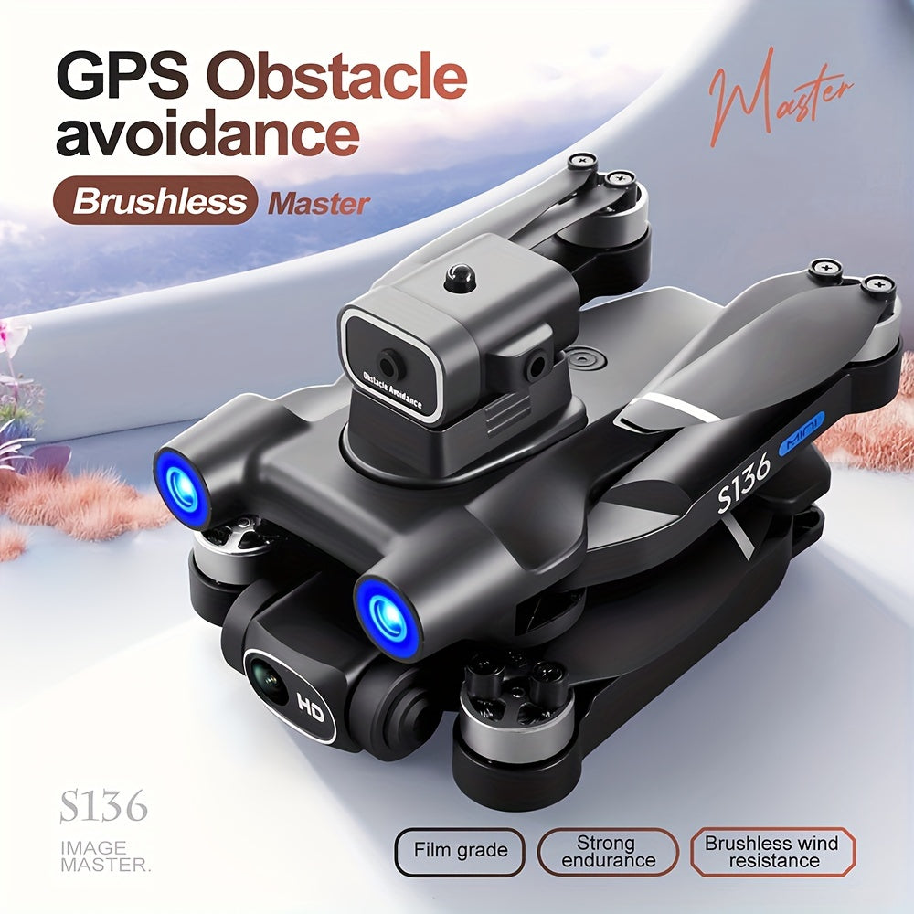 GPS Drone with 4K Camera for adults Beginner, Ult-Long Flight Time, Optical Flow, 5G Transmission Foldable FPV RC Quadcopter with Brushless Motors, No obstacle avoidance, GPS Auto Return Home, Intelligent Follow Me, Include 2