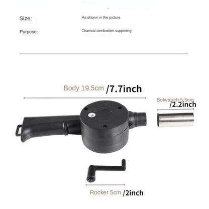 Portable Hand-Operated Blower For BBQ, Camping, And Fire Making - Efficient And Easy-to-Use Stove Accessory Christmas Gift
