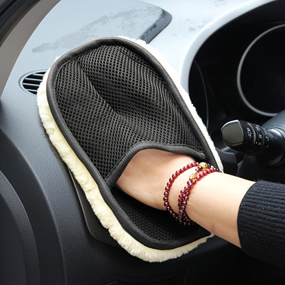 Ultra-Soft Microfiber Car Cleaning Glove, 9.84" x 3.5", Perfect for Auto Detailing & Maintenance