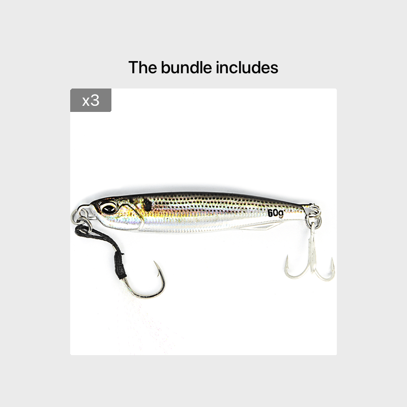 Ultimate Metal Cast Jig Spoon - Highly Realistic 3D Printed Saltwater Fishing Lure with Enhanced Durability, 30G/40G/60G Weight Options, and Artificial Bait Tackle for Increased Catch Rate