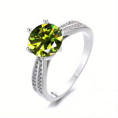 Tancise Original 925 Sterling Silvery Ring Moissanite Moissanite with Certificate Fine Jewelry Wedding Engagement Rings for Women