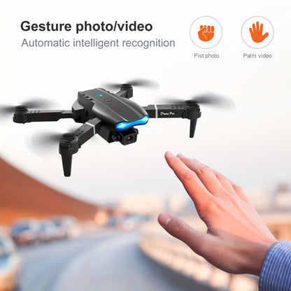 Dual Camera Foldable E99 Drone - RC Drone Toy for Beginners, Indoor and Outdoor UAV - Affordable Halloween Christmas Gift