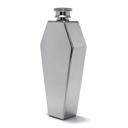 1pc Mini Hip Flask 3.38oz Coffin Shape Stainless Steel Portable Water Bottle, Gift For Men, Drinkware For Restaurants, Cafes, Bars