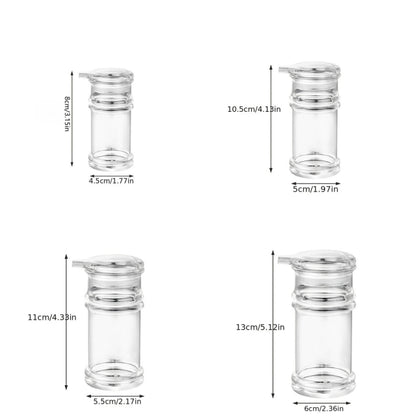 1pc Portable Clear Oil Pot - Seasoning Bottle with Sauce Dispenser for BBQ Kitchen - Reusable Plastic Spice Jar for Olive, Soy Sauce, Vinegar, and More Kitchen Essentials