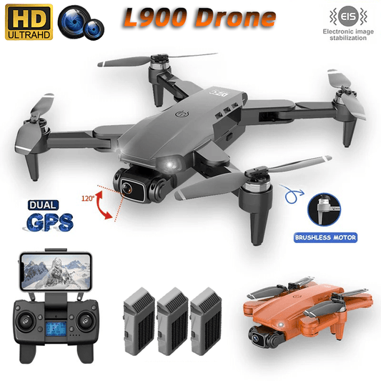 L900 GPS Drone HD Dual Camera Professional Aerial Photography Brushless Motor Optical Flow Positioning GPS Return Foldable Quadcopter