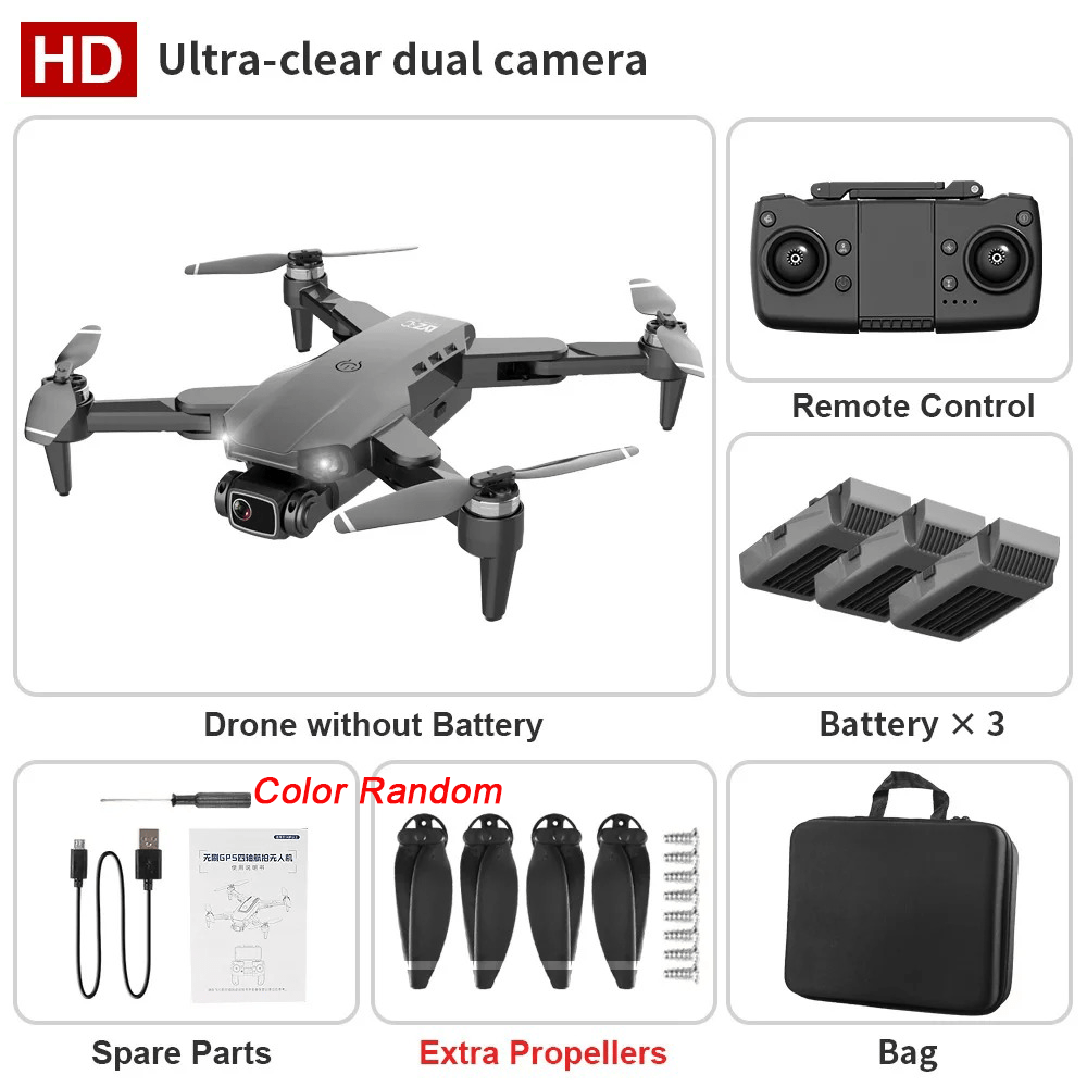 L900 GPS Drone HD Dual Camera Professional Aerial Photography Brushless Motor Optical Flow Positioning GPS Return Foldable Quadcopter