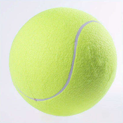 1pc Interactive Giant 9.5" Dog Tennis Ball -Durable, Bouncy, Training Aid For Small To Medium Breeds, Pet Toys Funny Outdoor Sports Ball, Encouraging Active Playtime And Exercise, Perfect For Pet Owners Shipped Deflated