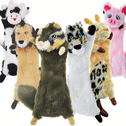 Halloween& Christmas SHARLOVY Dog Squeaky Toys No Stuffing 6 Pack Dog Toys Crinkle Dog Toys for Small Dogs Durable Dog Chew Toys Plush Cute Animals Natural Puppy Toys for Teething Pet Toys Squeak