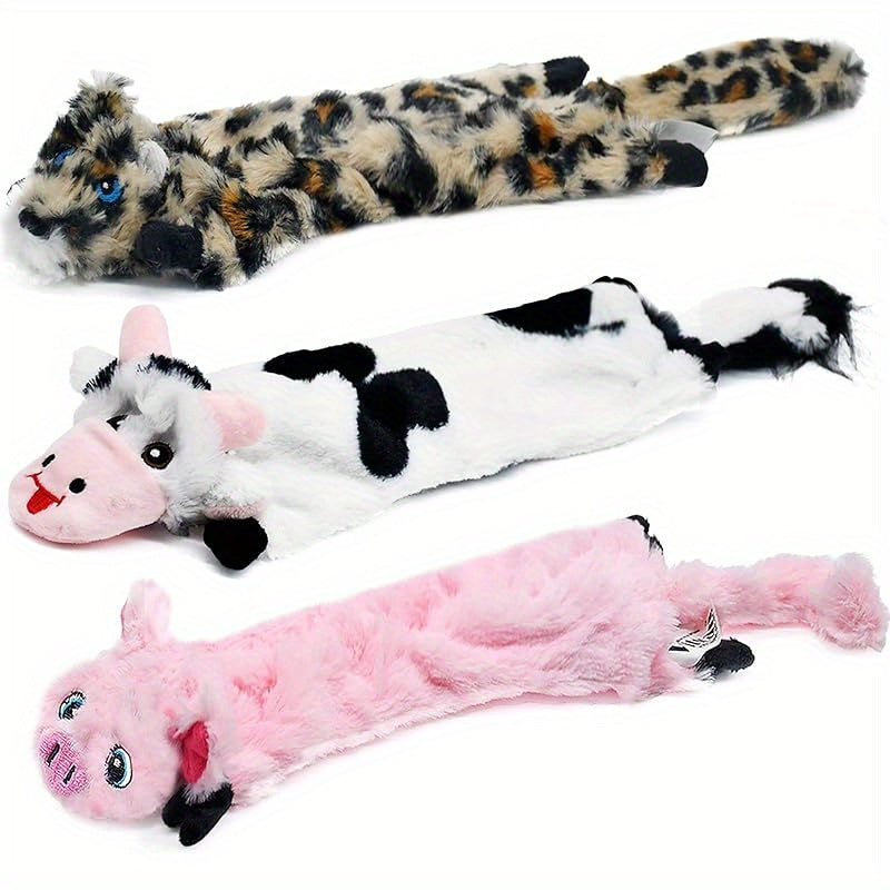 Halloween& Christmas SHARLOVY Dog Squeaky Toys No Stuffing 6 Pack Dog Toys Crinkle Dog Toys for Small Dogs Durable Dog Chew Toys Plush Cute Animals Natural Puppy Toys for Teething Pet Toys Squeak