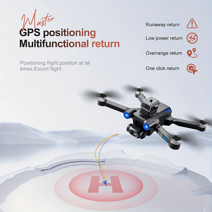 GPS Drone with 4K Camera for adults Beginner, Ult-Long Flight Time, Optical Flow, 5G Transmission Foldable FPV RC Quadcopter with Brushless Motors, No obstacle avoidance, GPS Auto Return Home, Intelligent Follow Me, Include 2