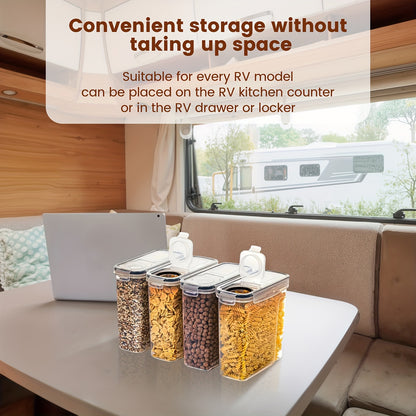 BPA-Free Plastic Airtight Food Storage Containers, 2/4 Pack 2.5L/88oz 4pcs Set with Labels, Stackable & Space-saving Design, Dishwasher Safe, Black, for Cereal Snacks Sugar, Kitchen Organization Cereal Dispenser Modern Kitche